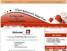 Tablet Screenshot of icantbelieveitssugarfree.com
